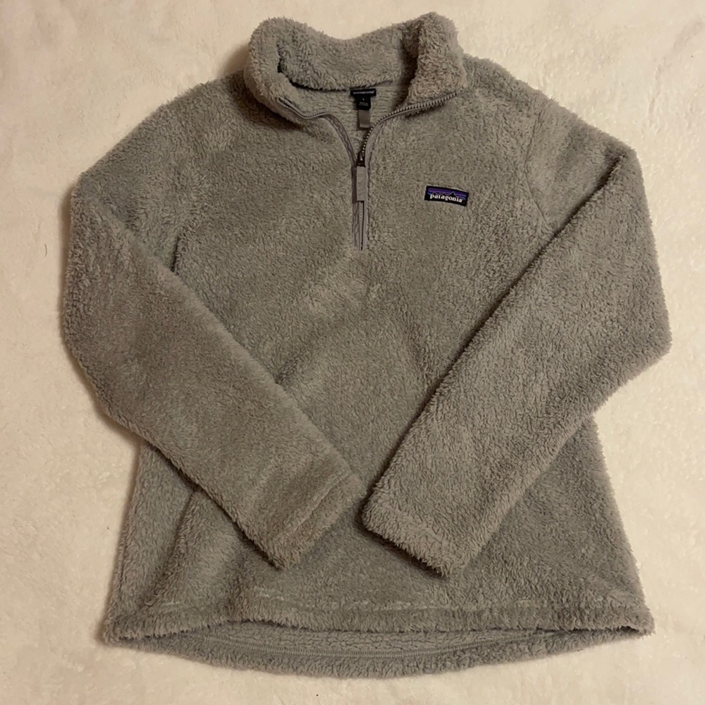 Patagonia gray sherpa size L